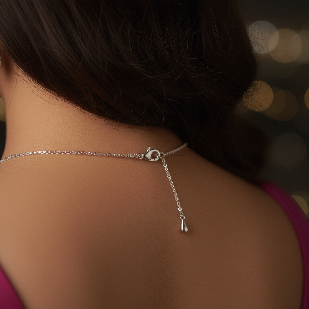 Manihaari Anti-Tarnish Waterdrops Pendant Necklace